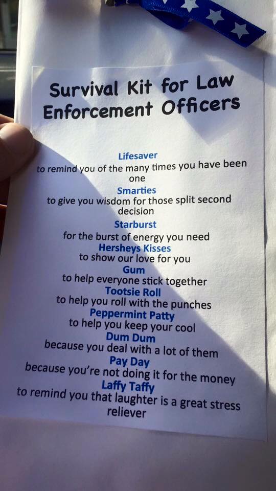 Police Officer Surprised By Mysterious "Survival Kit" He Finds On His Car