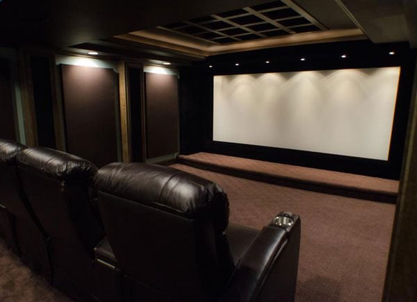 Man Transforms Unused Space In His Home Into Awesome Home Theatre