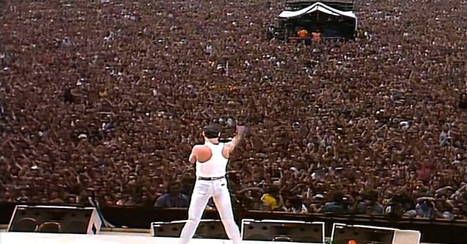 Queen Put On Legendary Performance At Live Aid In 1985