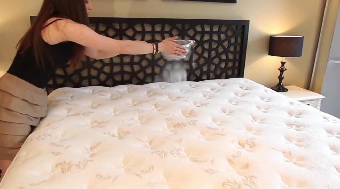 clean top of mattress