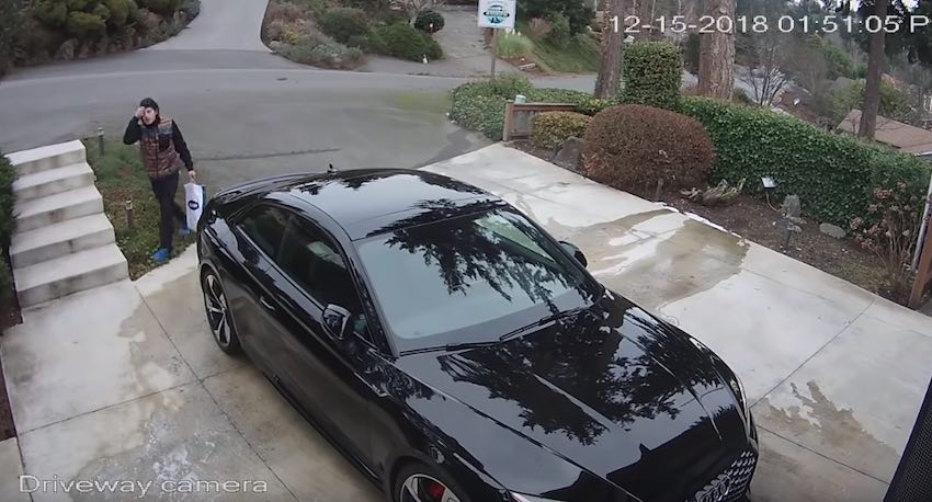 package thief caught by neighbor